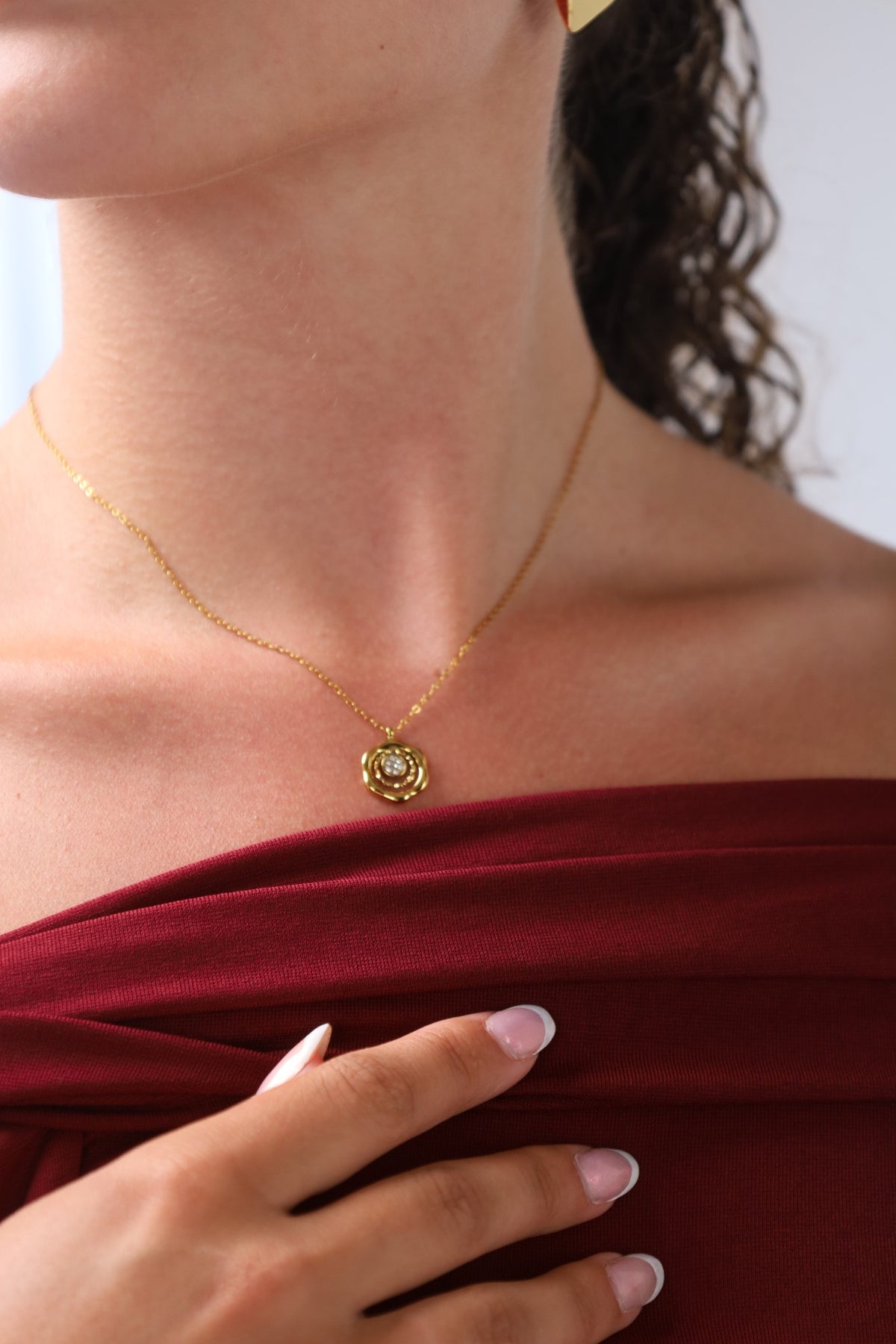 Colar Aço Inoxidável Dourado