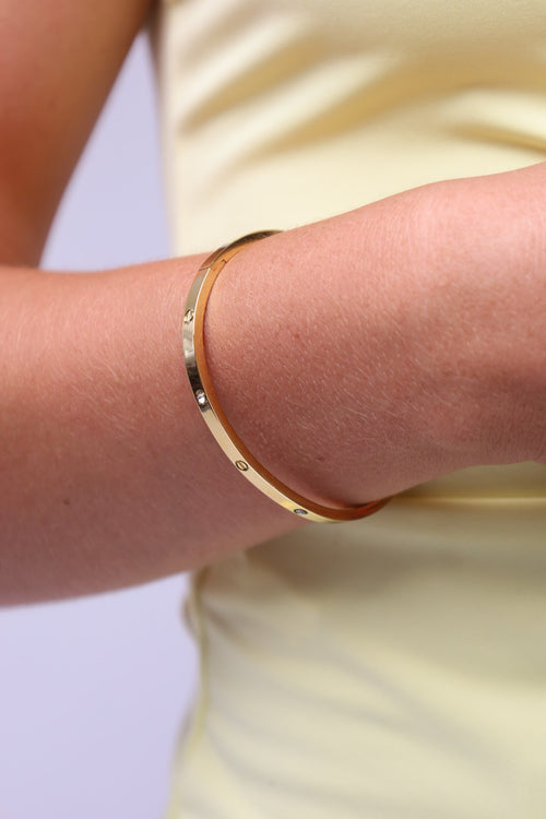 Pulseira Aço Inoxidável Dourada