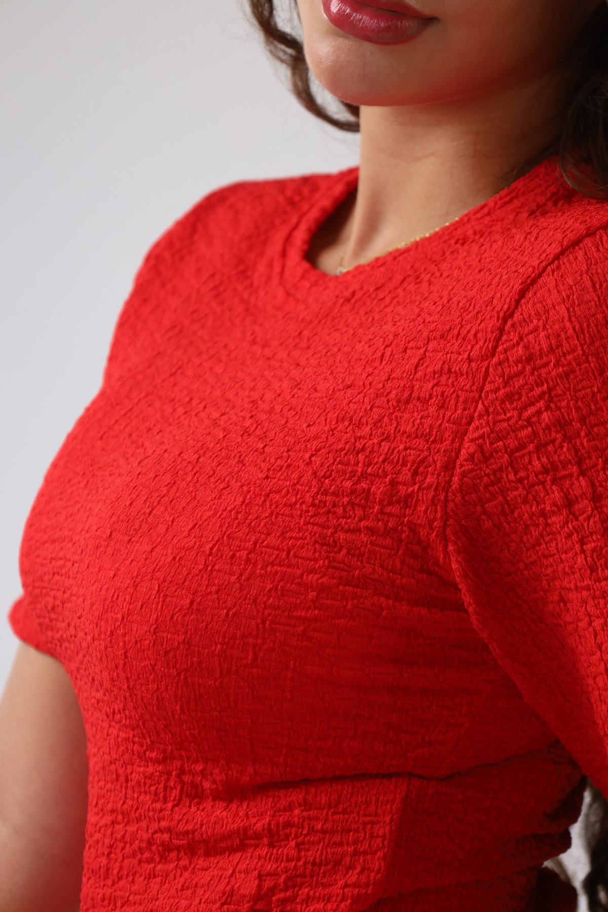 Tshirt Vermelha com Textura